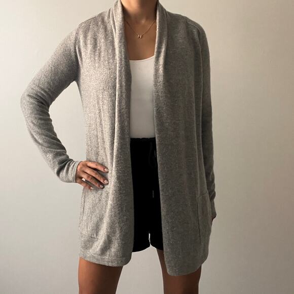 Theory Womens Gray Open Cardigan 100% Cashmere Size S - Picture 10 of 15